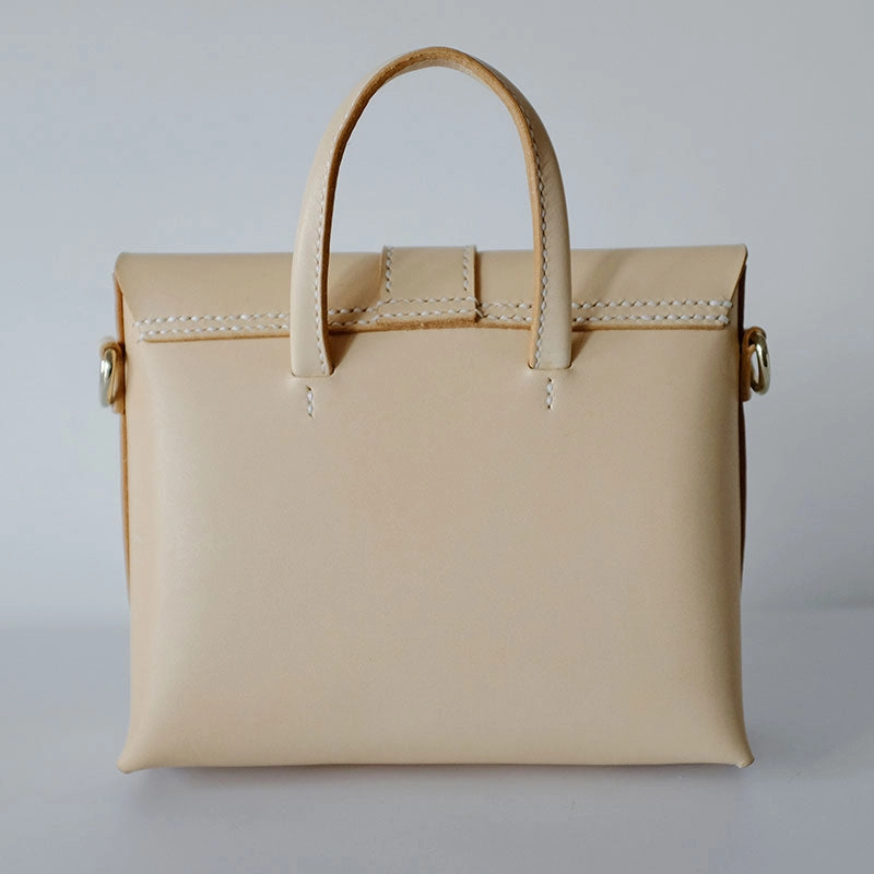 Fashion Leather Beige Womens Handbag Shoulder Bag Crossbody Purse for Women