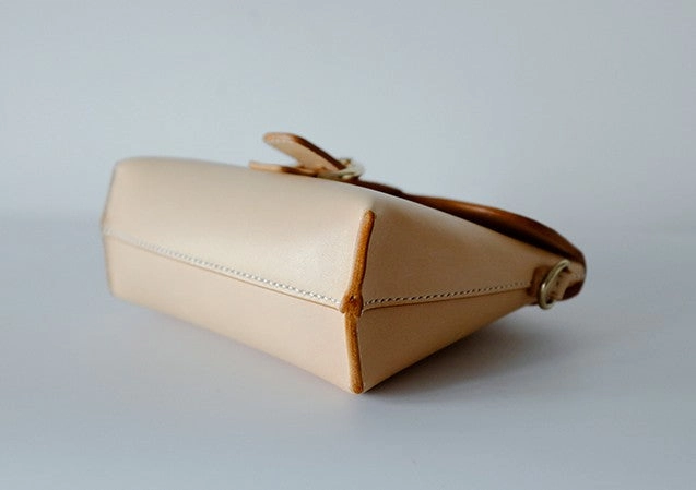 Fashion Leather Beige Womens Handbag Shoulder Bag Crossbody Purse for Women
