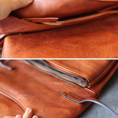 Fashion Leather Brown Women's Satchel Purse Flap Over Shoulder Bag Crossbody Bag