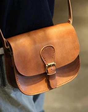 Fashion Leather Brown Women's Satchel Shoulder Bag Purse Brown Leather Satchel Crossbody Purse