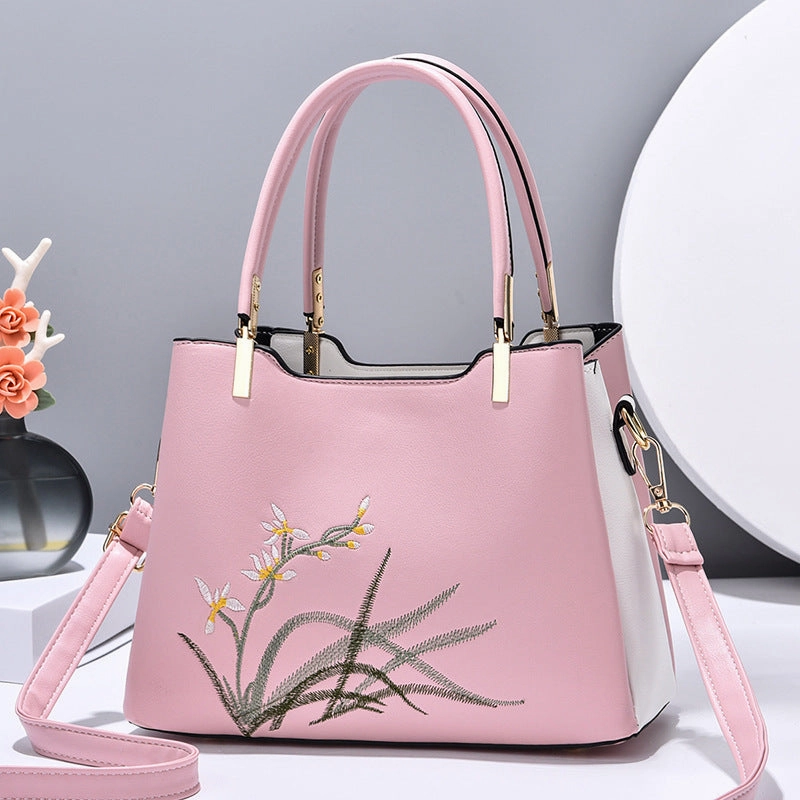 Fashion New Large Capacity PU Leather Shoulder Bag