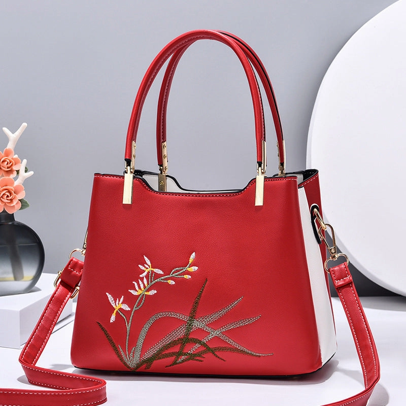 Fashion New Large Capacity PU Leather Shoulder Bag
