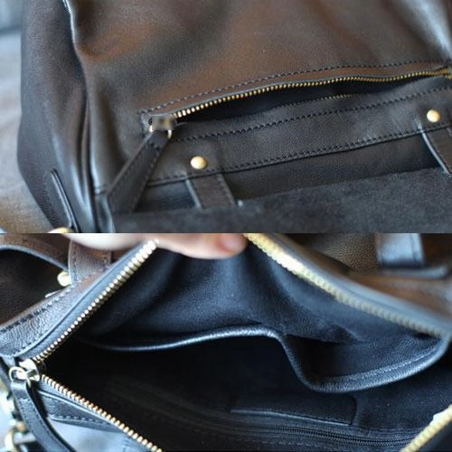 Fashion WOmens Black Leather Handbag Purses Black Leather Work Handbags Shoulder Bag for Ladies
