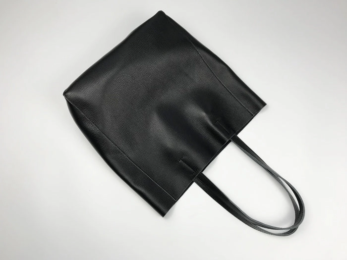 Fashion Womens Black Leather Oversize Tote Bags Black Shoulder Tote Bag Handbag Tote For Women