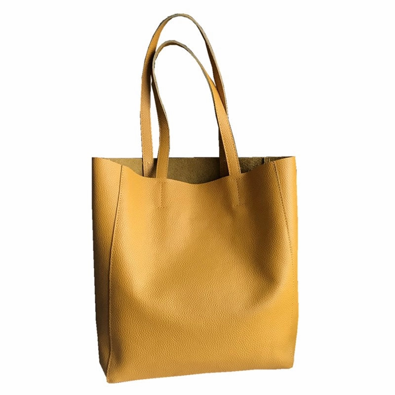 Fashion Womens Black Leather Oversize Tote Bags Black Shoulder Tote Bag Handbag Tote For Women