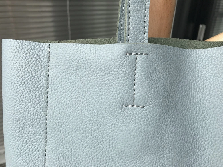 Fashion Womens Blue Leather Vertical Tote Bags Blue Shoulder Tote Bag Handbag Tote For Women