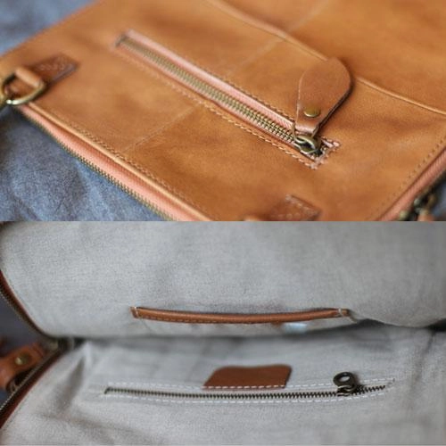 Fashion Womens Brown Leather Square Shoulder Bag Brown Side Bag Leather Satchel Crossbody Bag Purse
