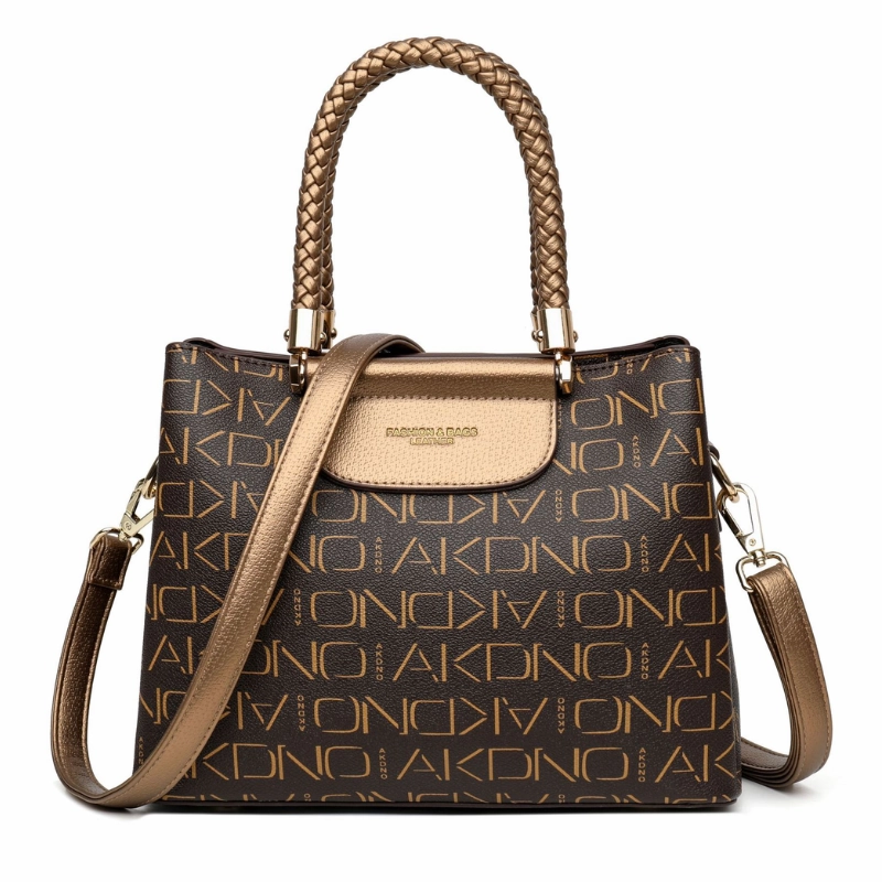 Fashionable Large-Capacity PVC Commuter Tote Bag with Letter Print