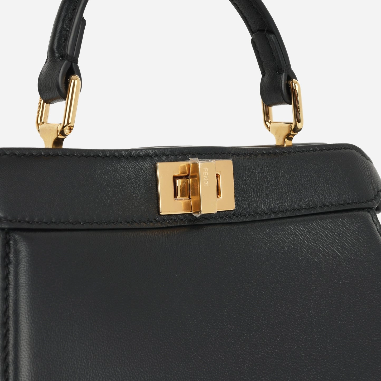 Fendi - Petite Peekaboo ISeeU - Black Calfskin GHW - Pre-Loved