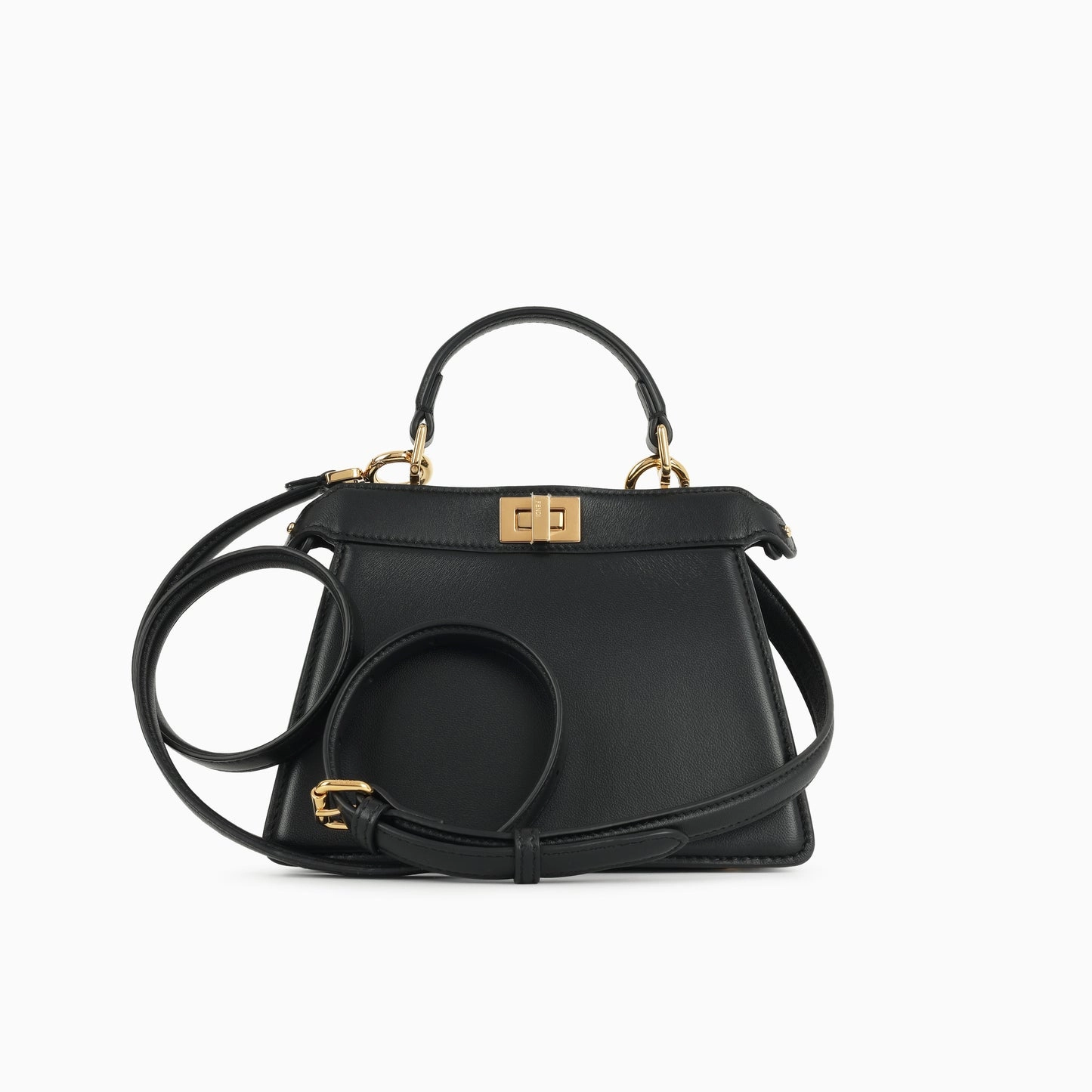 Fendi - Petite Peekaboo ISeeU - Black Calfskin GHW - Pre-Loved