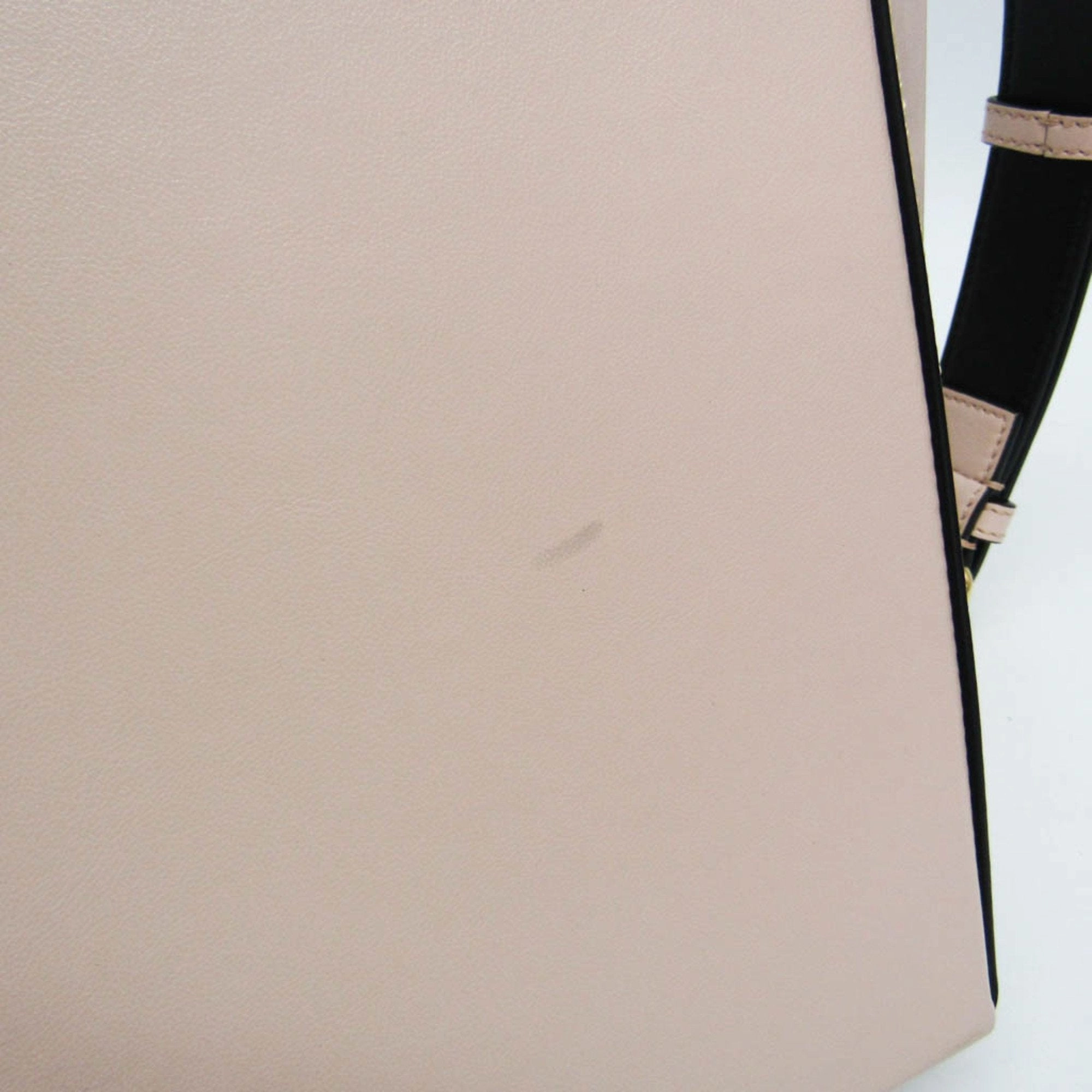 Fendi   pink Leather Handbag Shoulder Bag (Pre-Owned)