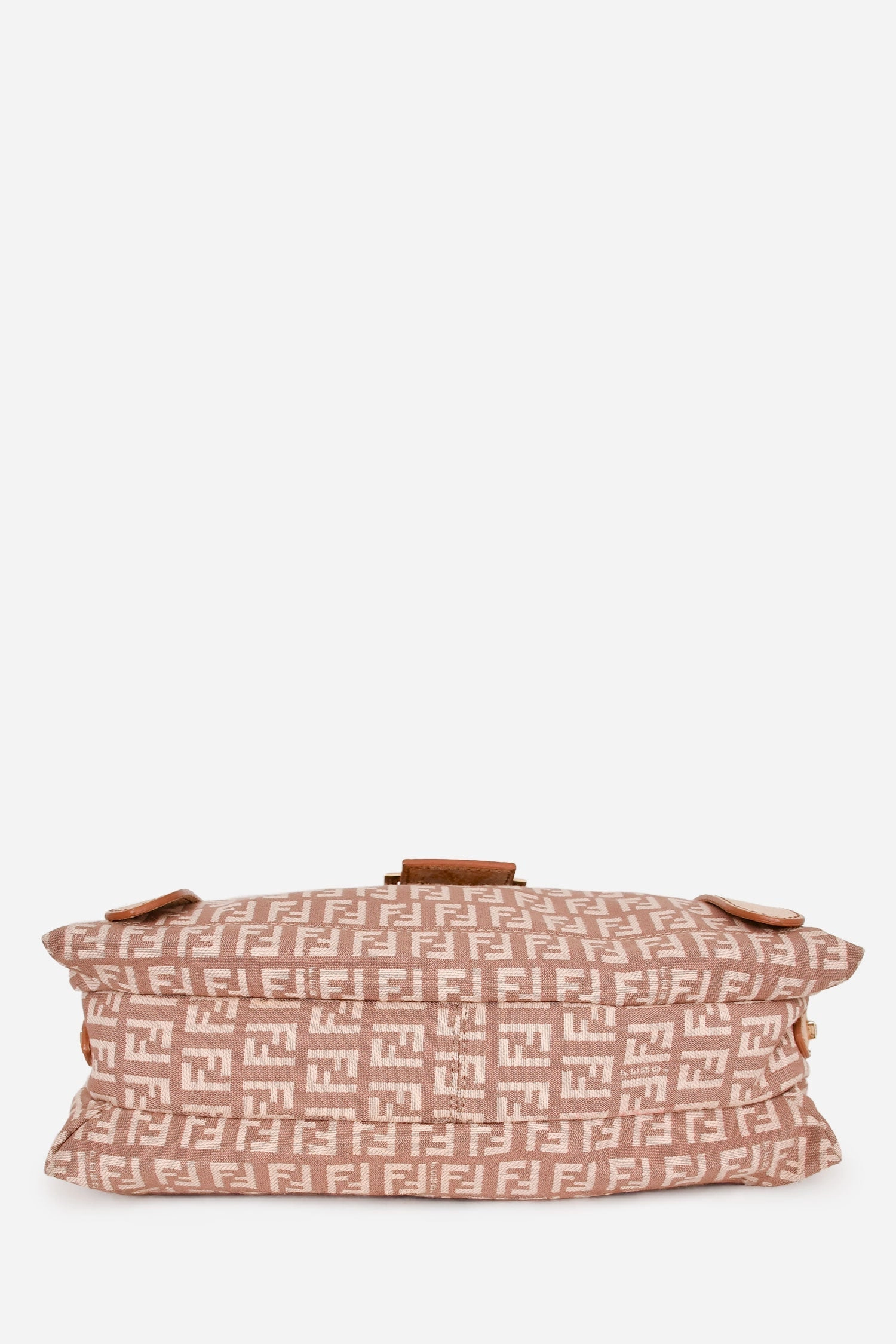 Fendi Beige/Pink Zucchino Canvas Sweet Hobo