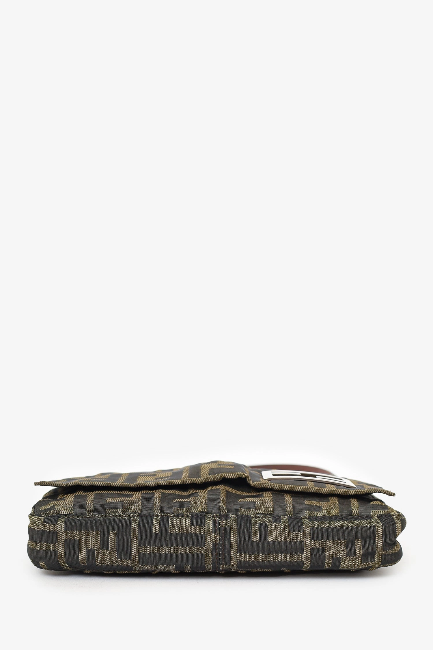 Fendi Brown FF Zucca Canvas Pochette