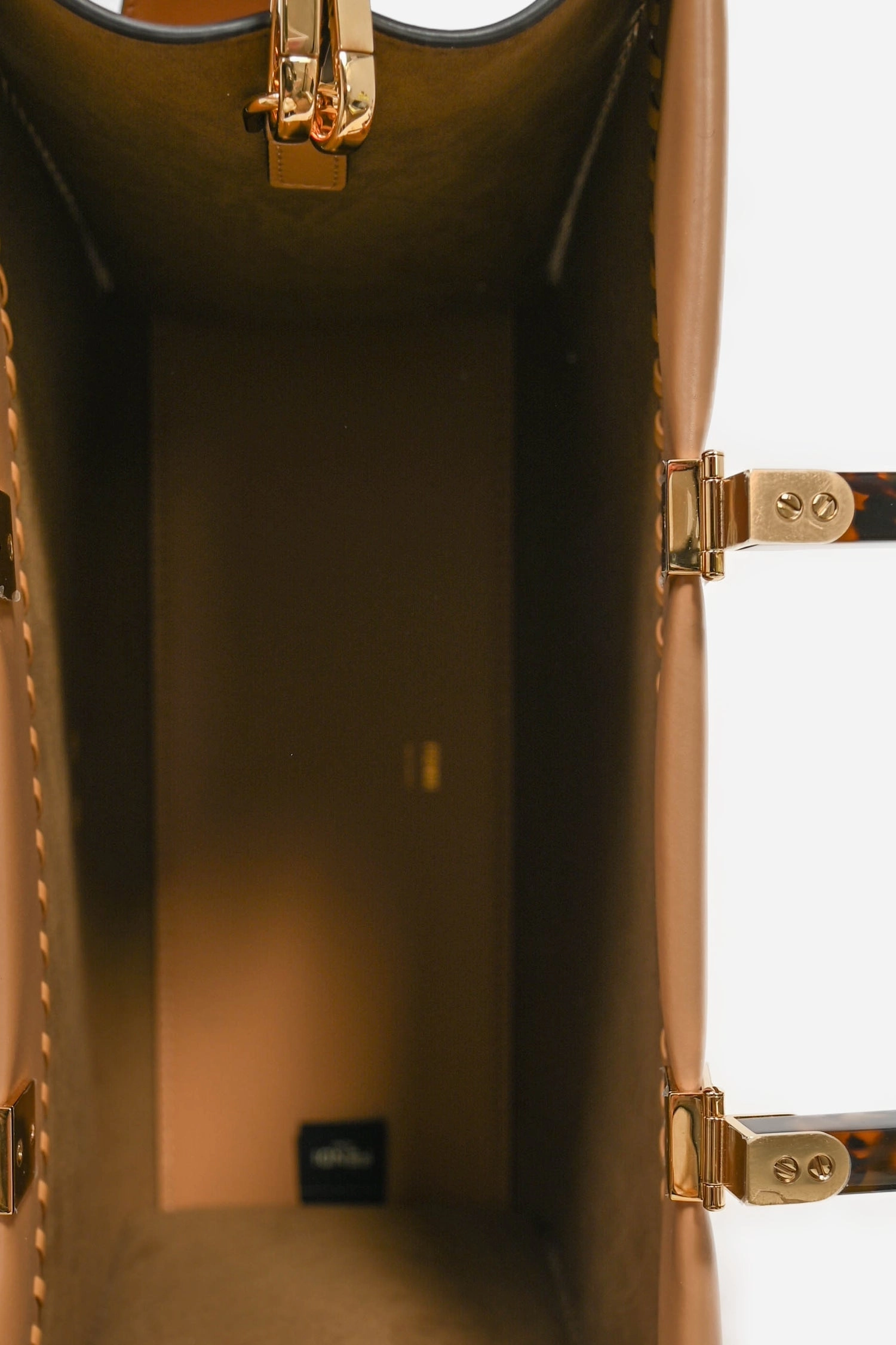 Fendi Brown Leather Medium Sunshine Tote