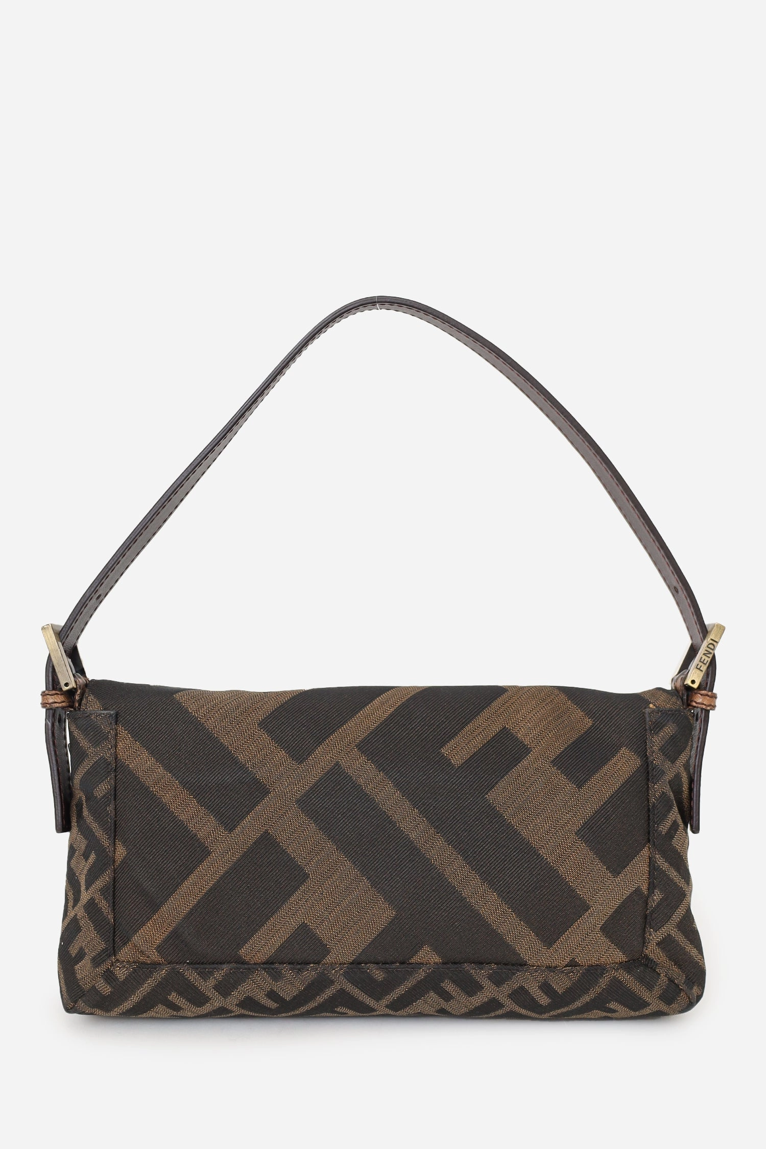 Fendi Brown Zucca Baguette Grand Shoulder Bag