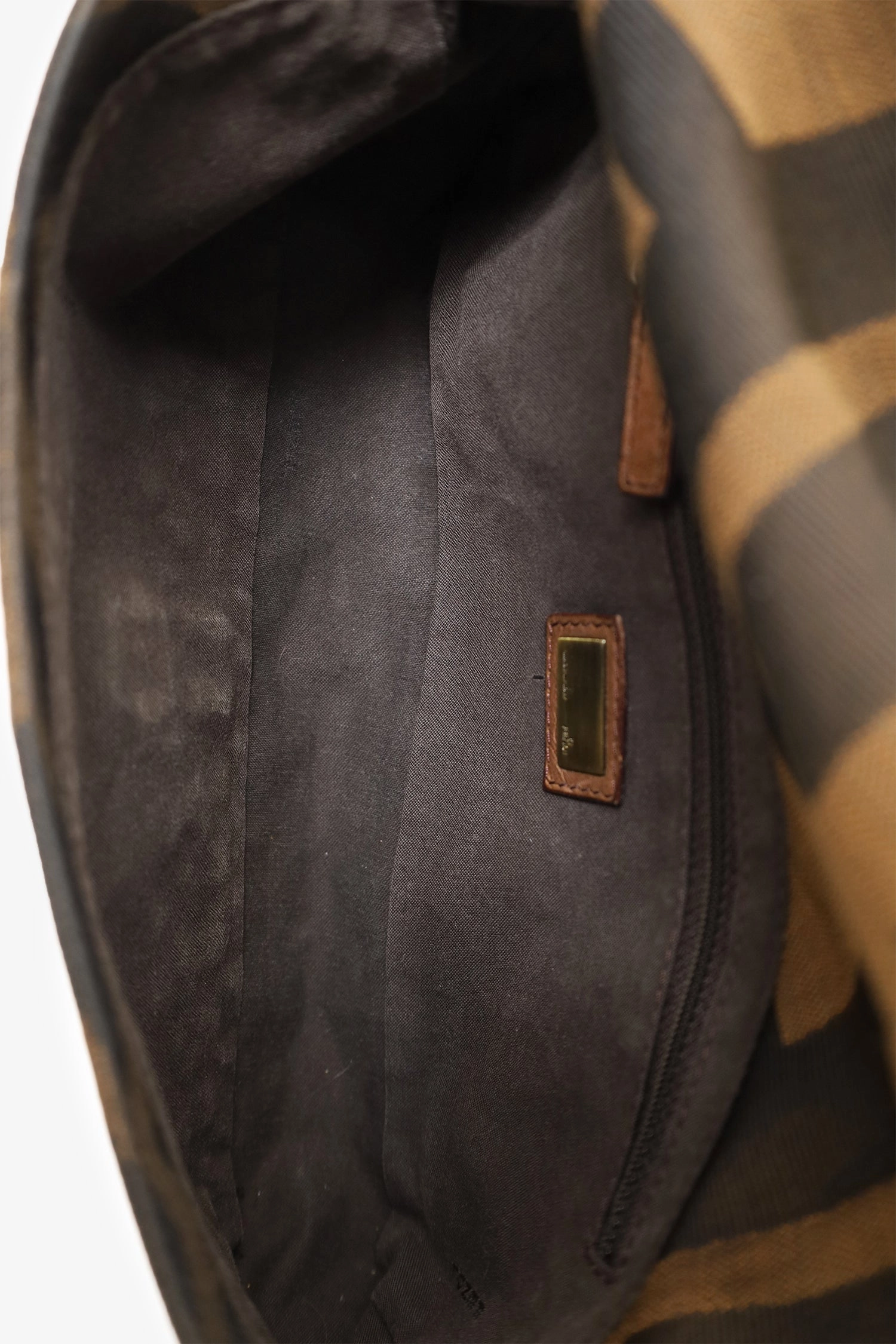 Fendi Brown Zucca Baguette Grand Shoulder Bag