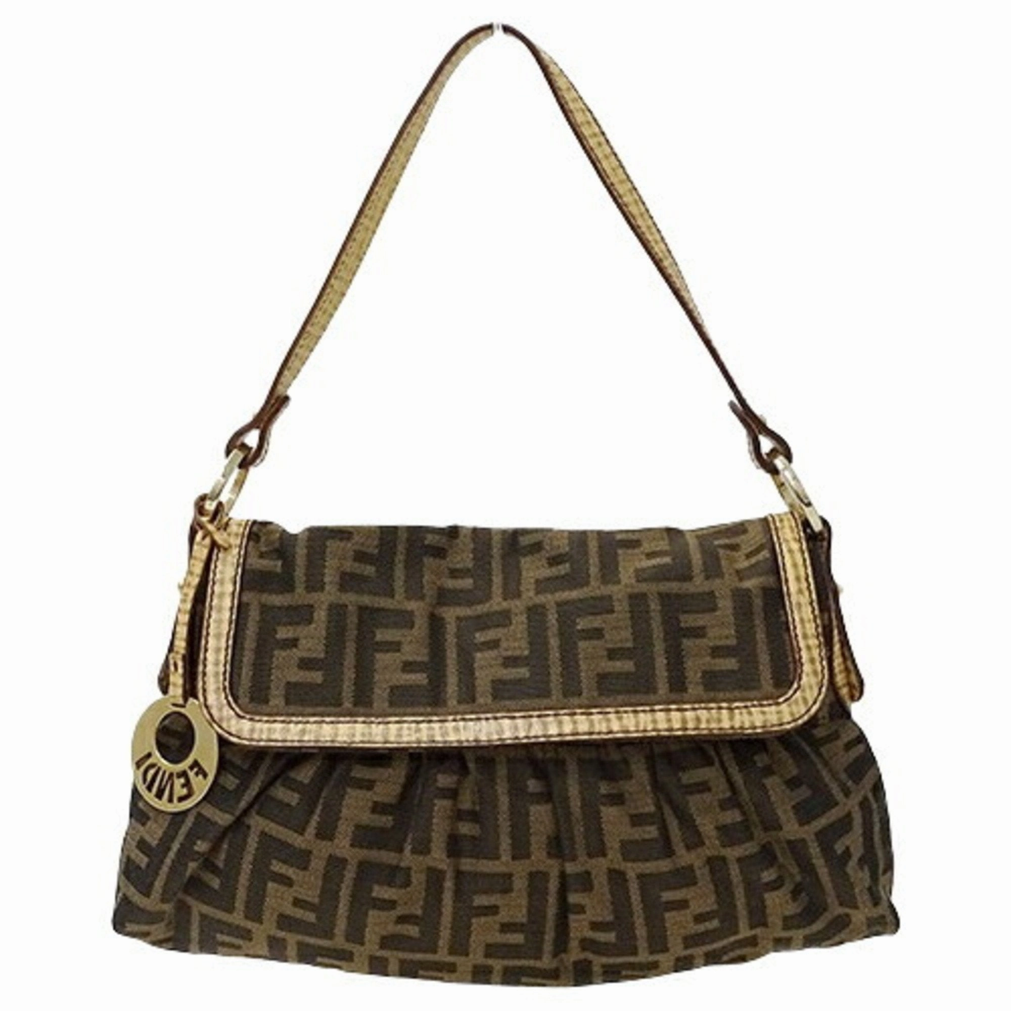 Fendi Canvas Handbag Shoulder Bag (Pre-Owned)