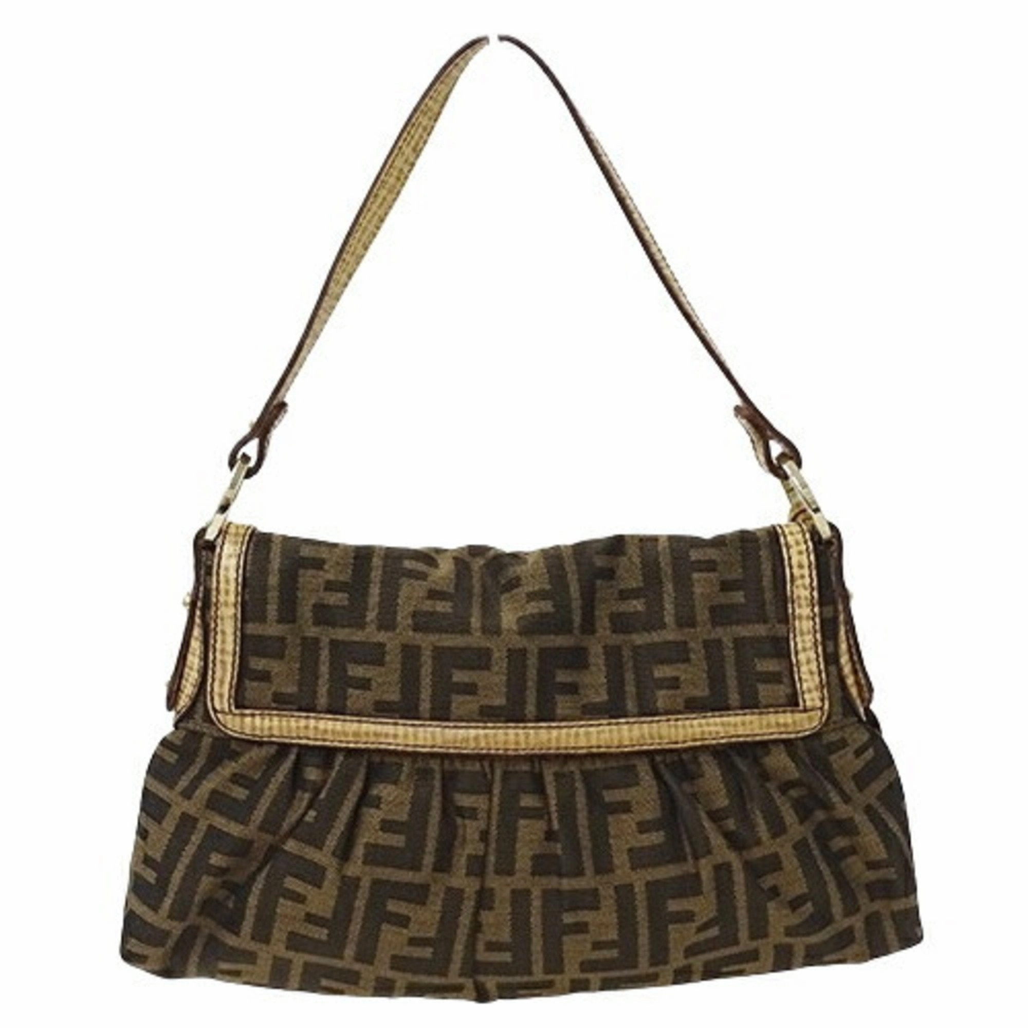Fendi Canvas Handbag Shoulder Bag (Pre-Owned)