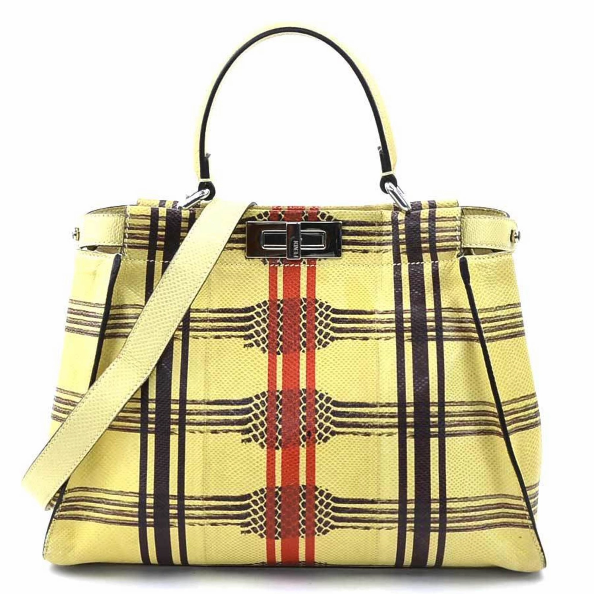 Fendi  Color Leather Handbag Shoulder Bag (Pre-Owned)