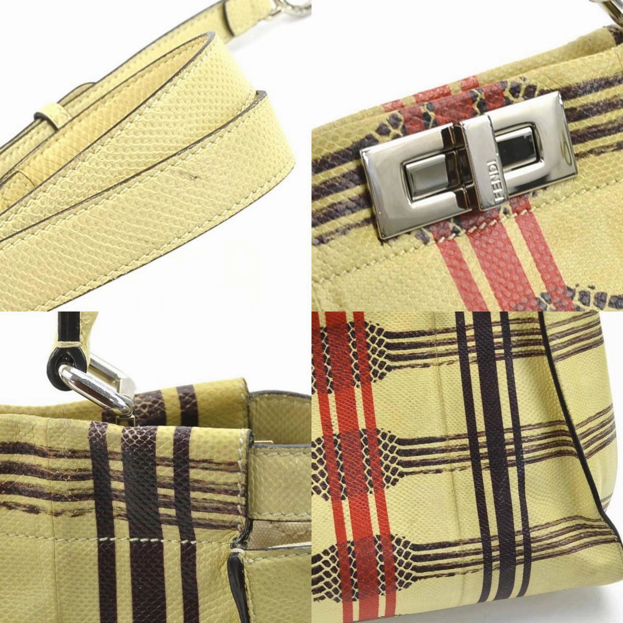 Fendi  Color Leather Handbag Shoulder Bag (Pre-Owned)