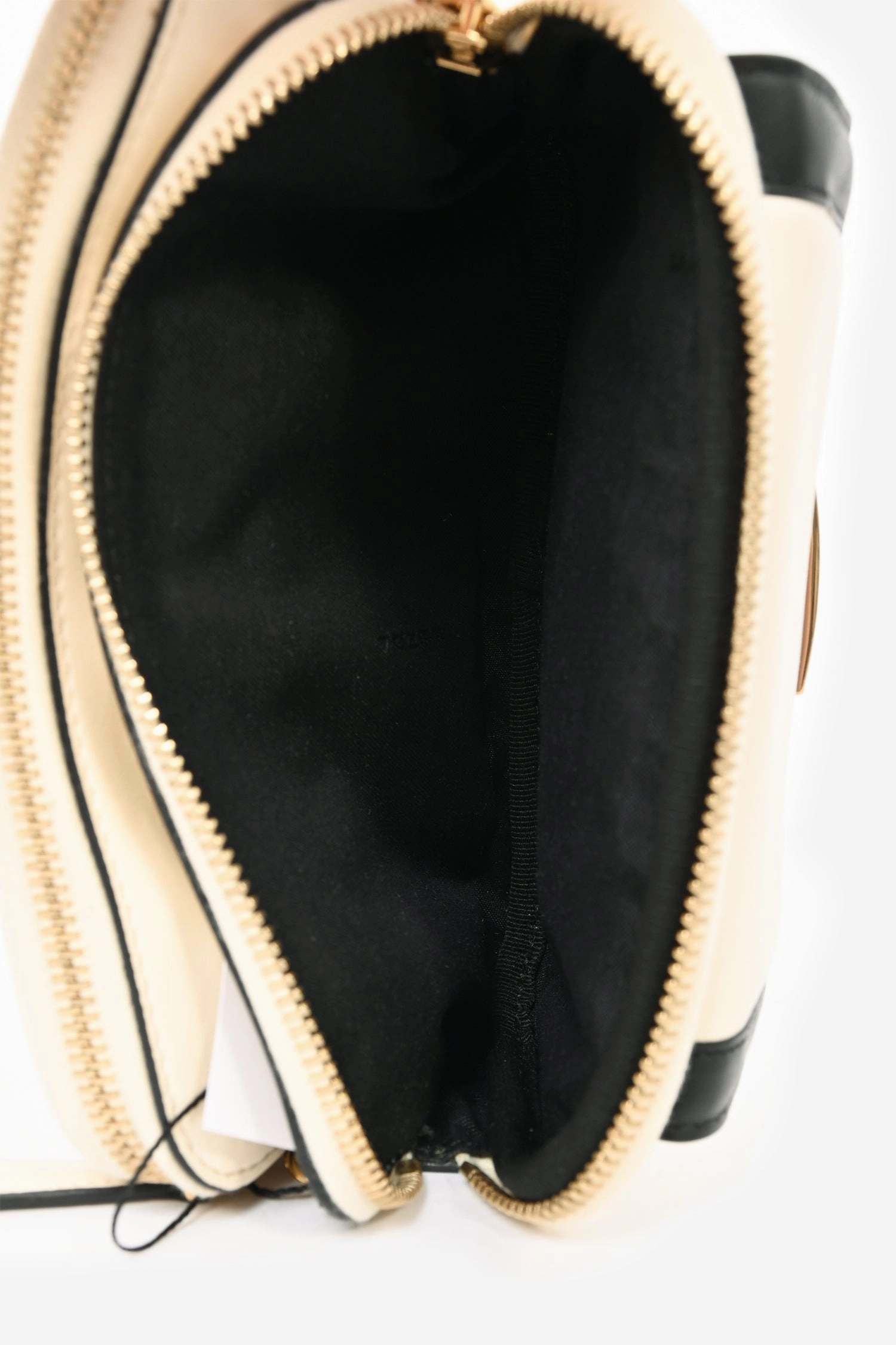 Fendi Cream/Black Leather Mini Baguette