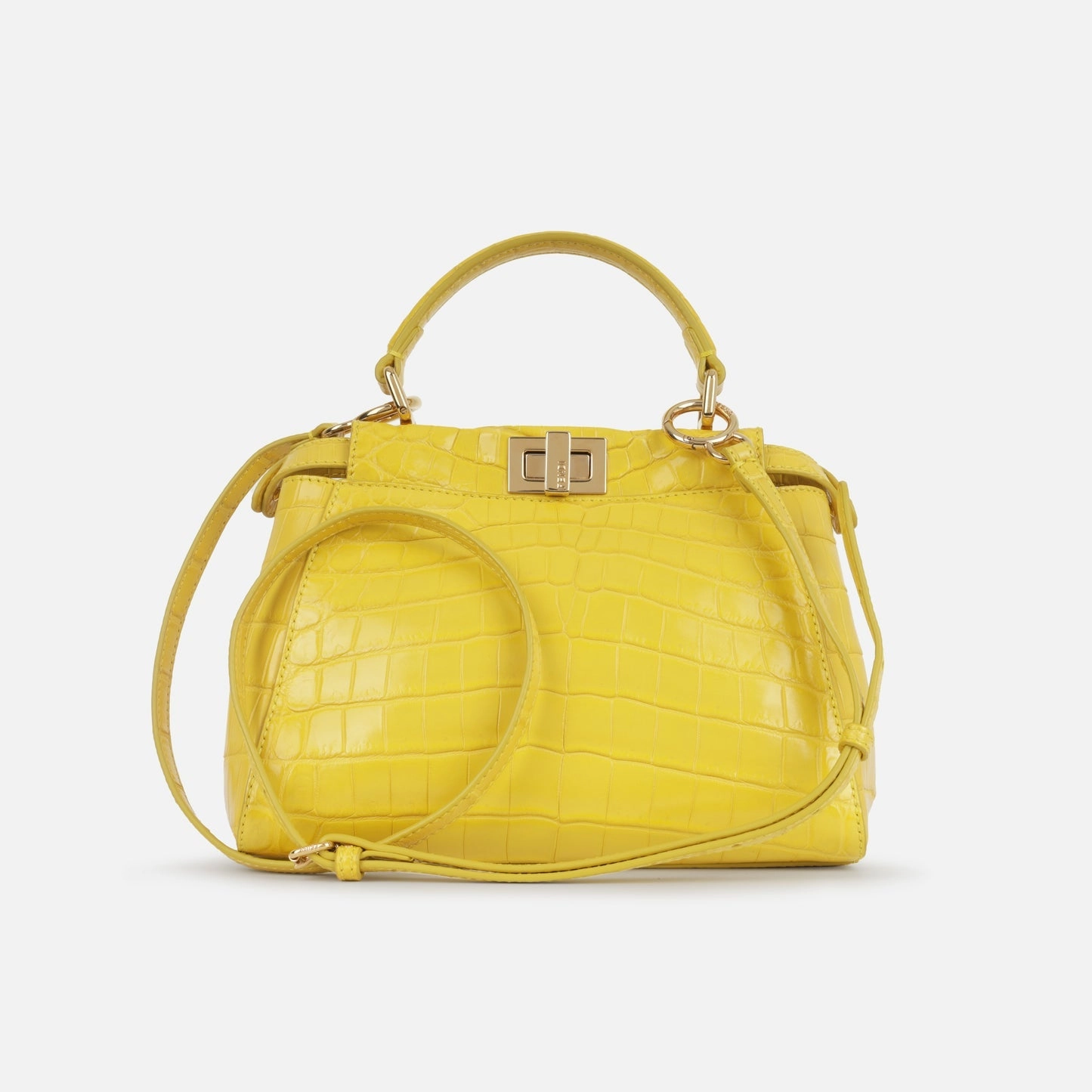 Fendi Fendi - Mini Peekaboo - Black Lambskin GHW - Pre-Loved