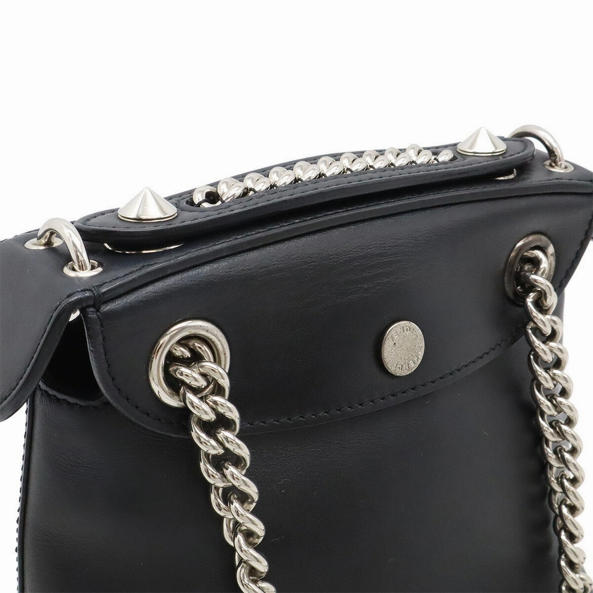 Fendi Leather Backpack Shoulder Bag (Pre-Owned)
