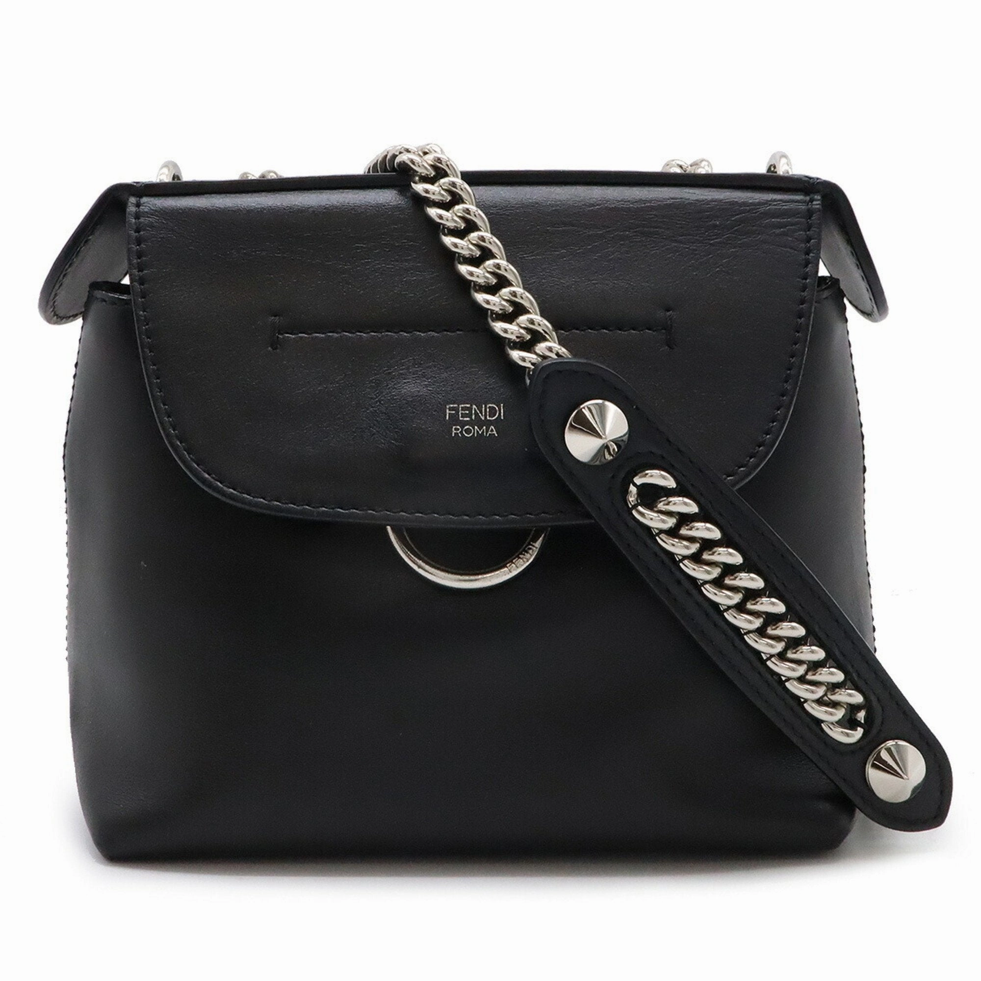 Fendi Leather Backpack Shoulder Bag (Pre-Owned)