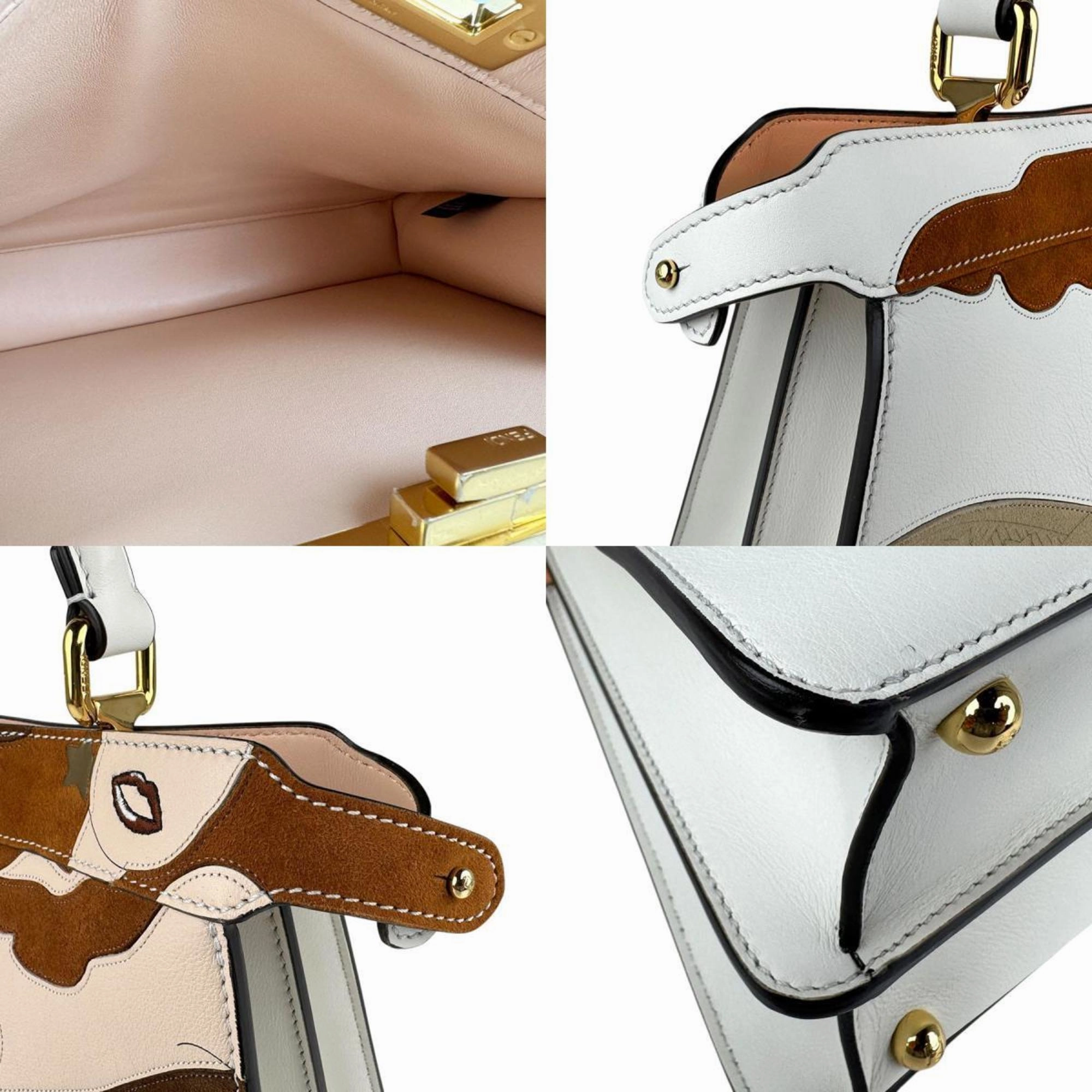Fendi Leather Handbag Shoulder Bag (Pre-Owned)