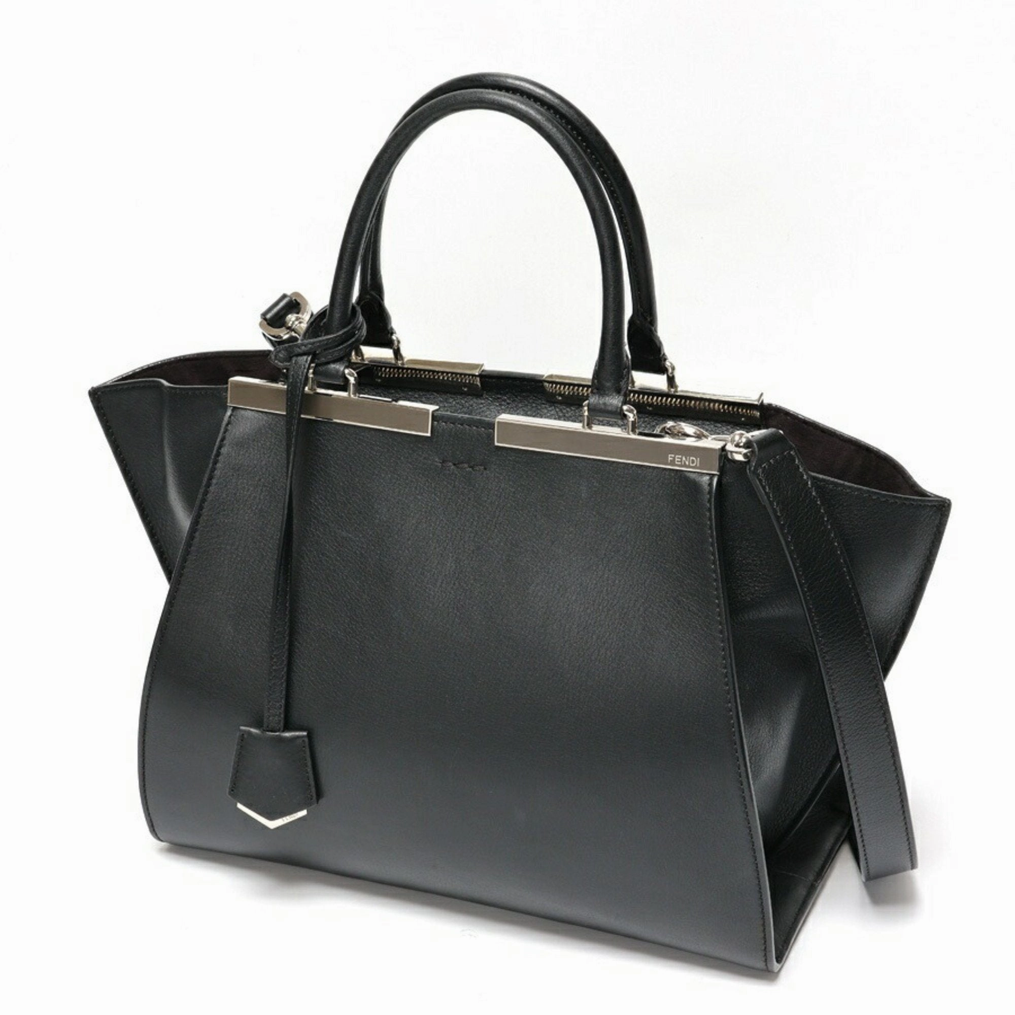 Fendi Leather Handbag Shoulder Bag (Pre-Owned)