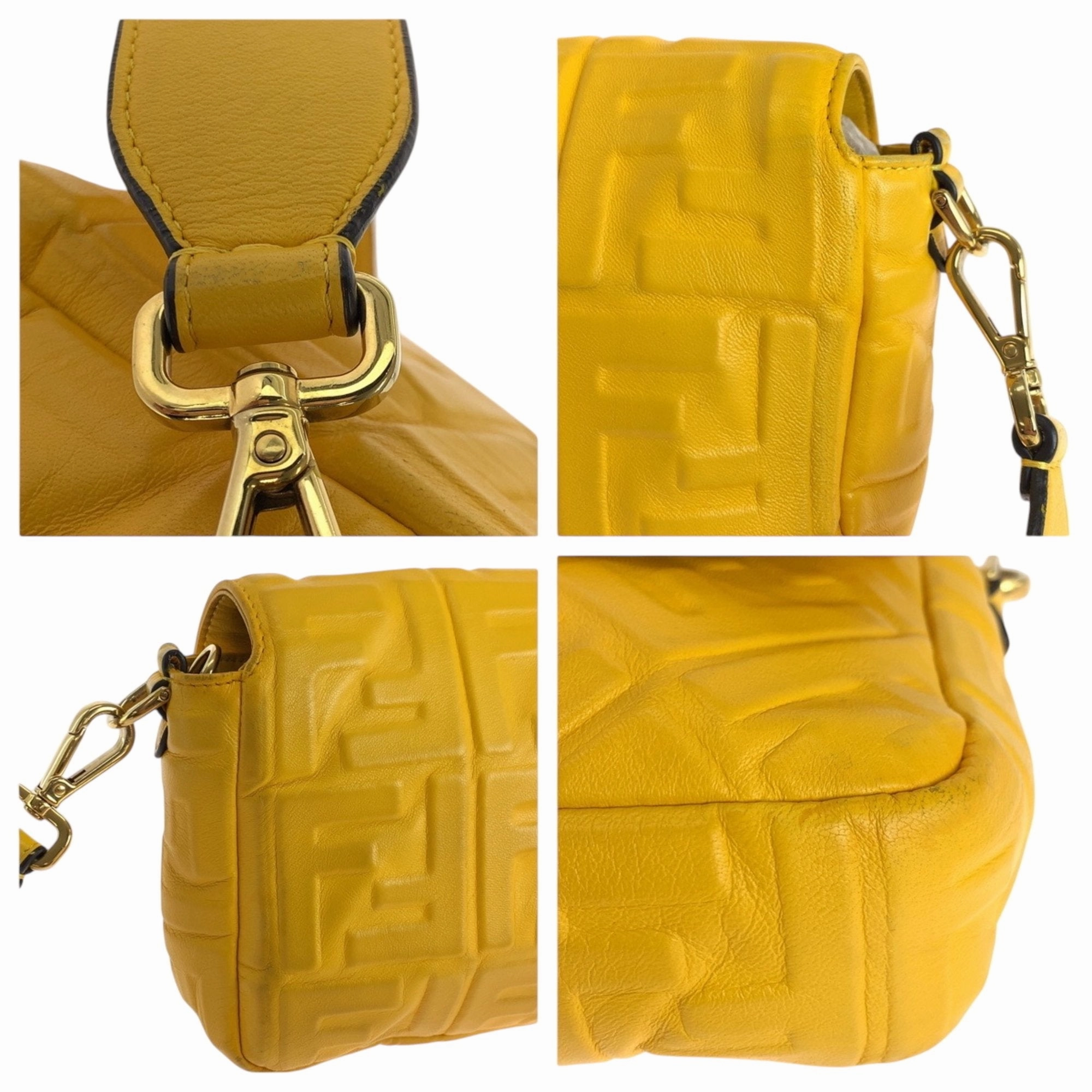 Fendi Leather Handbag Shoulder Bag (Pre-Owned)