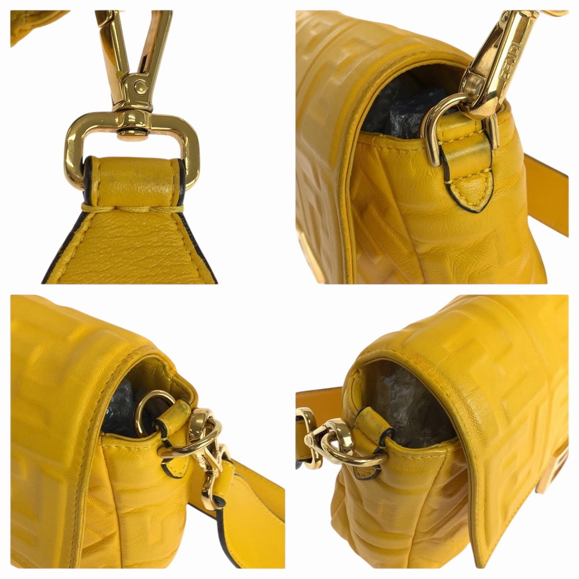 Fendi Leather Handbag Shoulder Bag (Pre-Owned)