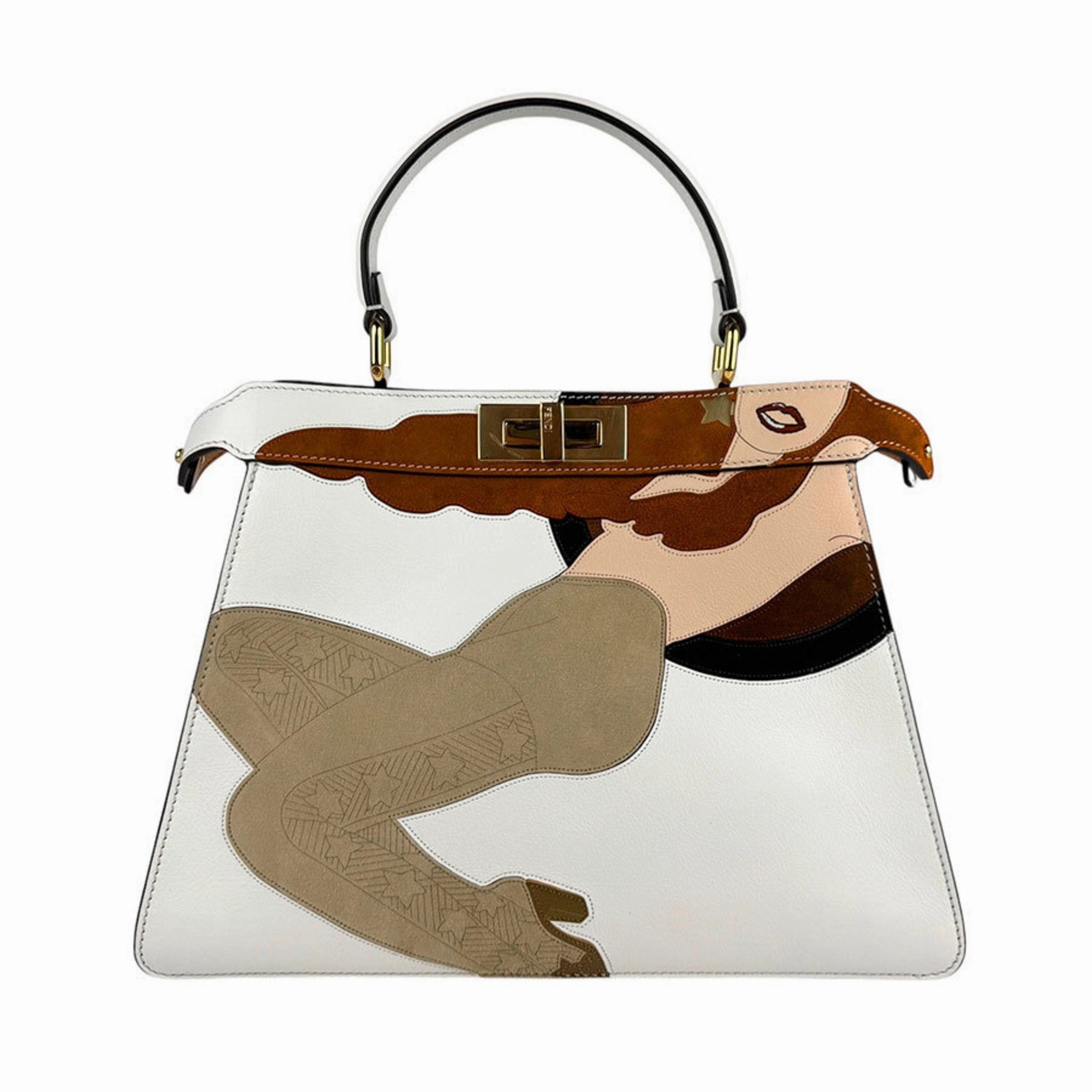 Fendi Leather Handbag Shoulder Bag (Pre-Owned)