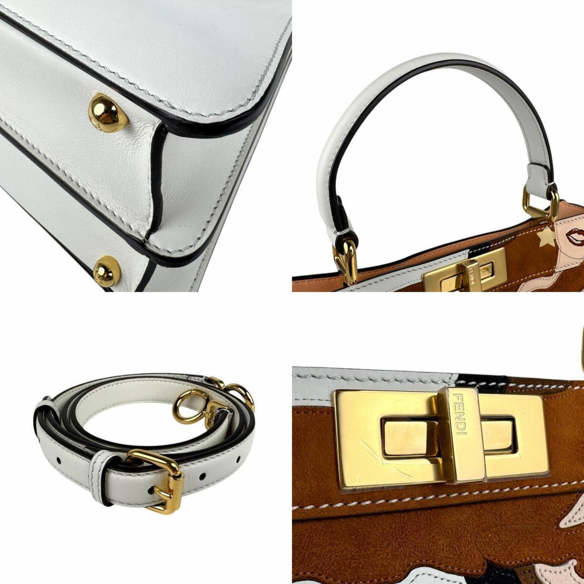 Fendi Leather Handbag Shoulder Bag (Pre-Owned)