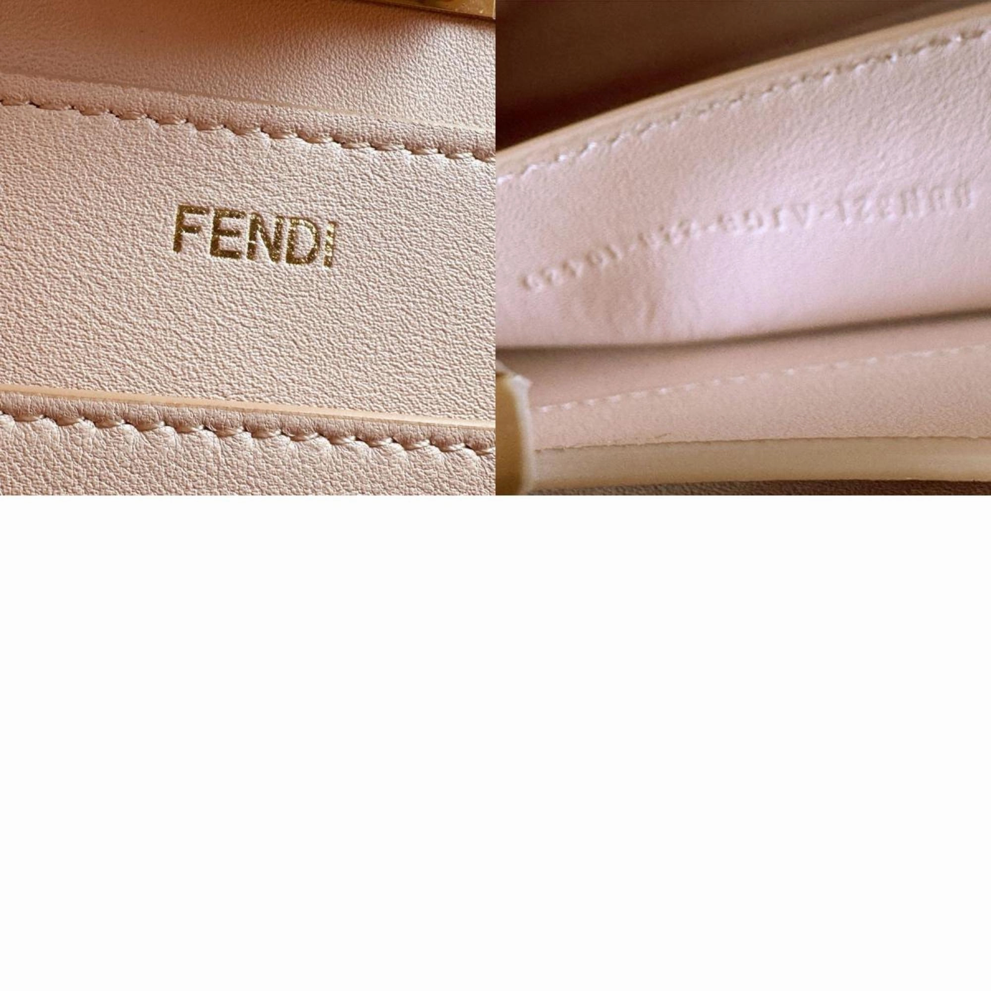 Fendi Leather Handbag Shoulder Bag (Pre-Owned)