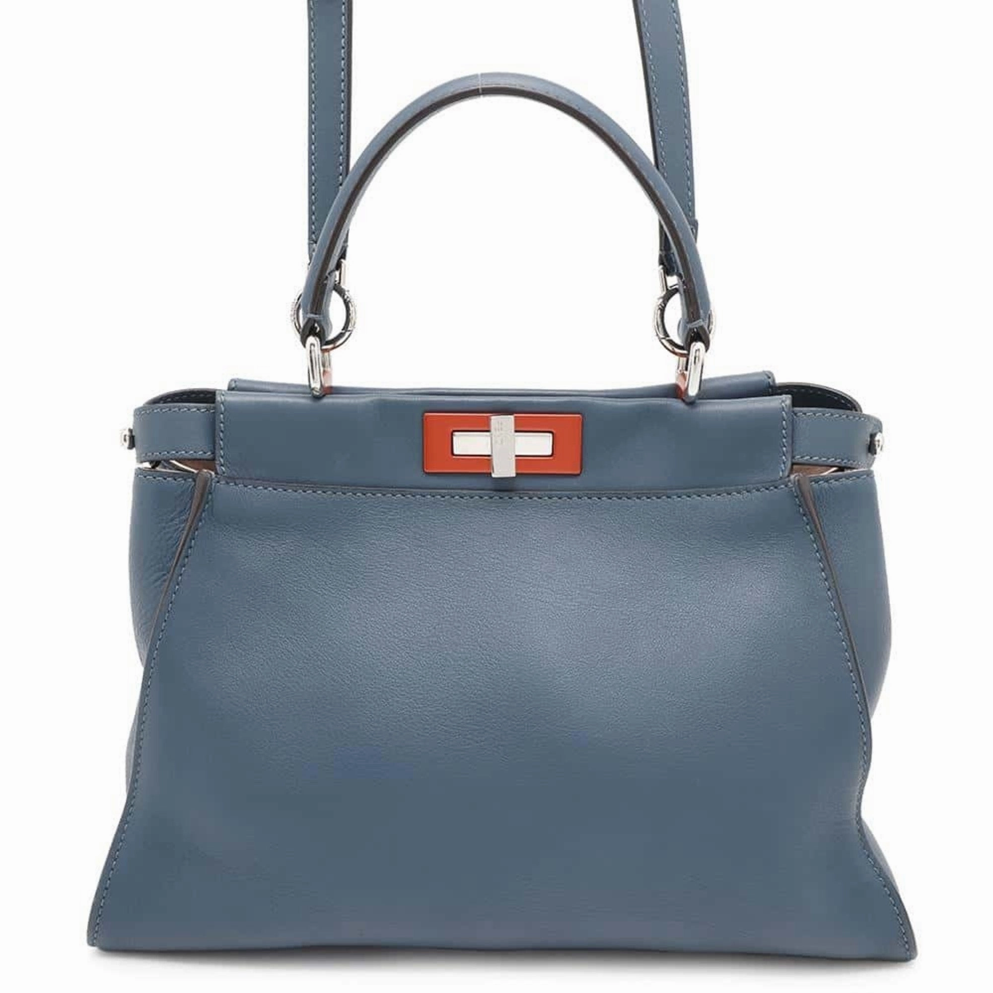 Fendi Leather Handbag Shoulder Bag (Pre-Owned)