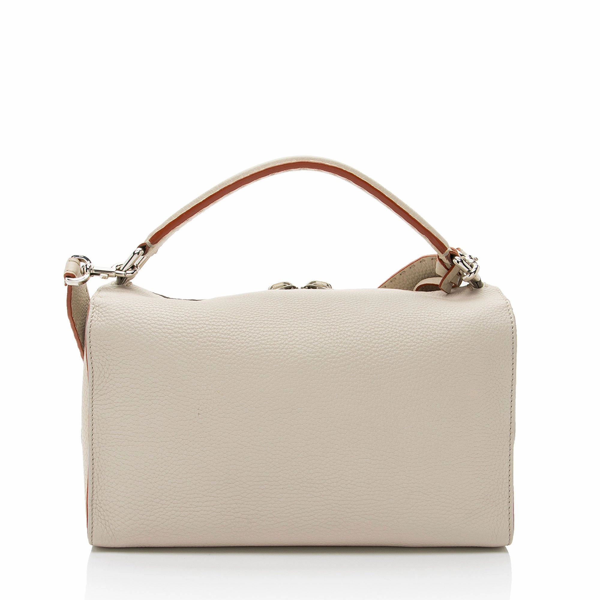 Fendi Selleria Leather Lei Boston Bag