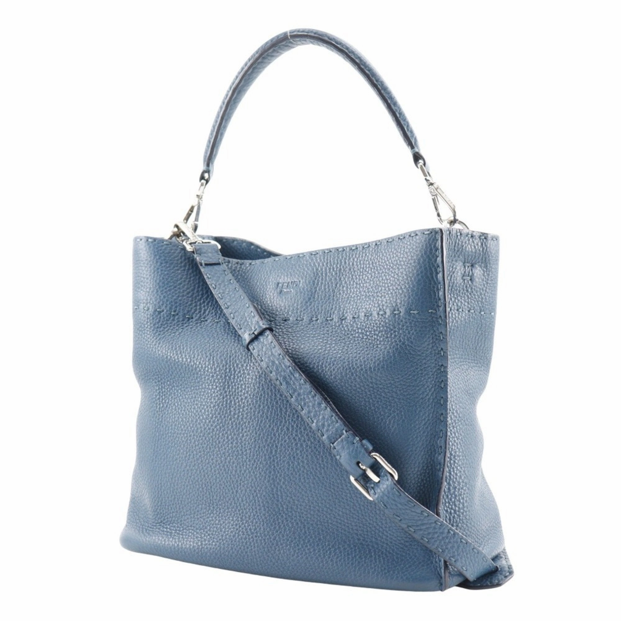 Fendi Selleria Leather Shoulder Bag (Pre-Owned)