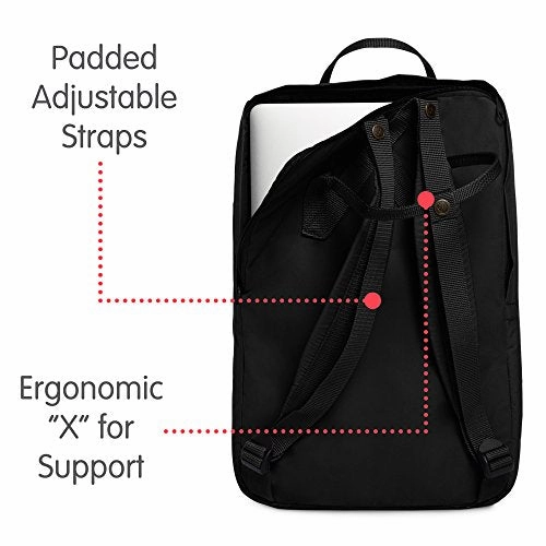 Fjallraven - Kanken Laptop 17" Backpack for Everyday, Black