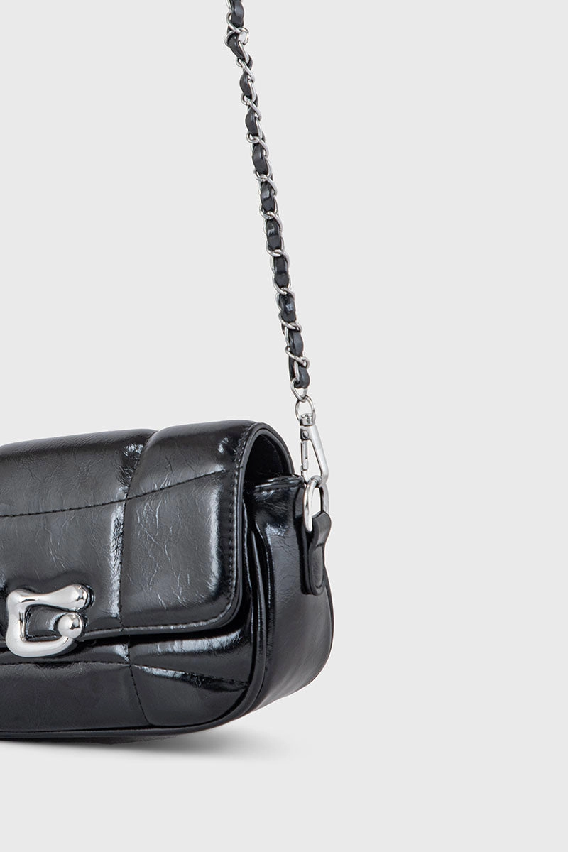 Flap Shoulder Bags BS2115-Black