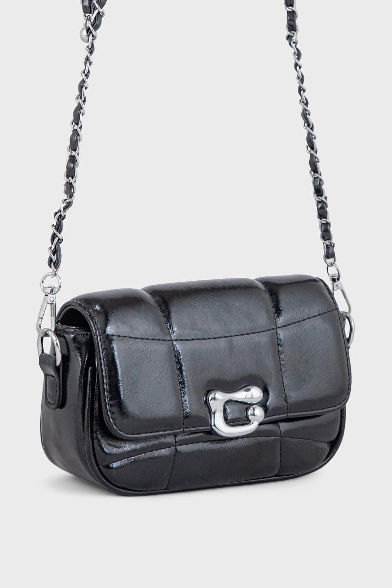 Flap Shoulder Bags BS2115-Black