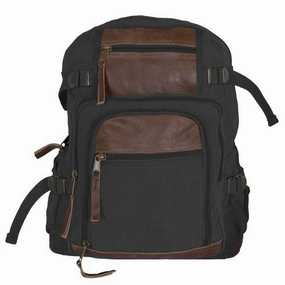 Fox Outdoor Products Retro Londoner Commuter Daypack, Black