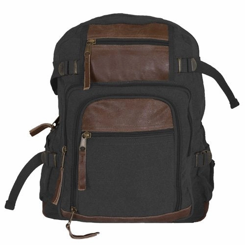 Fox Outdoor Products Retro Londoner Commuter Daypack, Black