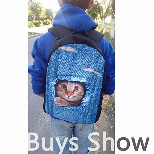 Freewander Casual Schoolbag Creative Personalized Animal Printed School Backpack (Design-3)
