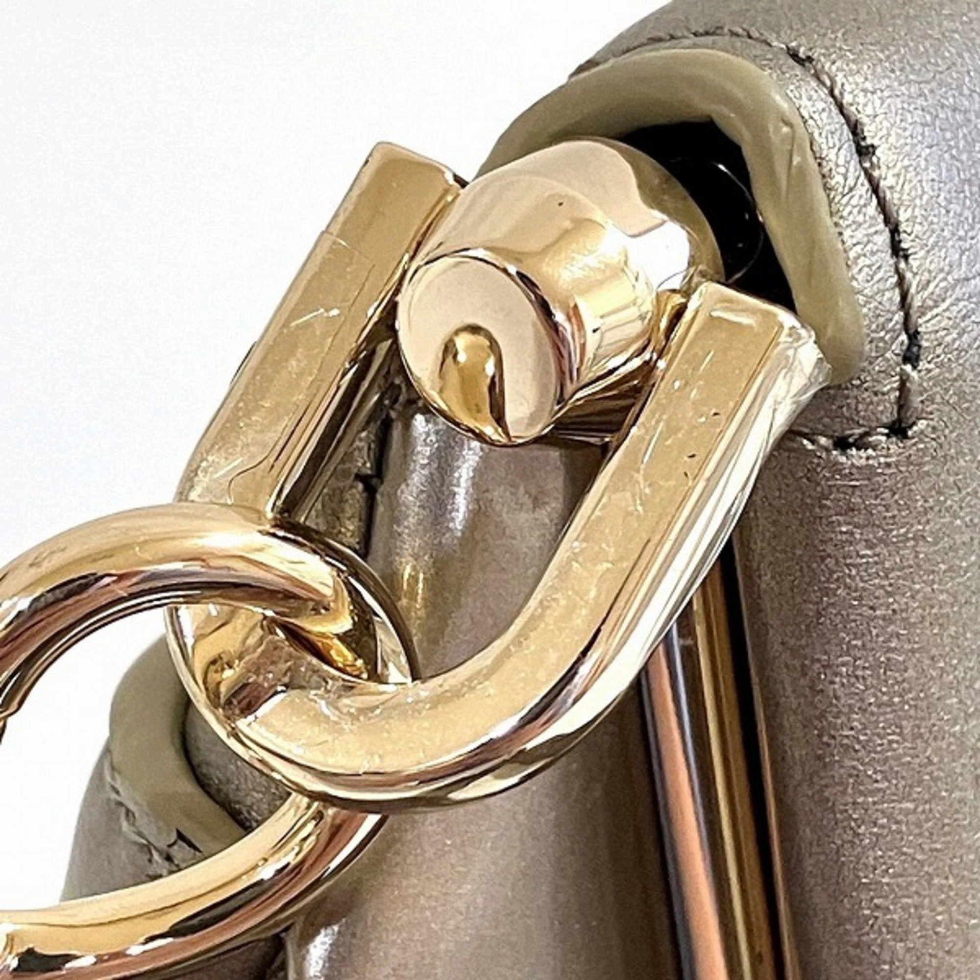 Furla gold Leather Shoulder Bag (Pre-Owned)