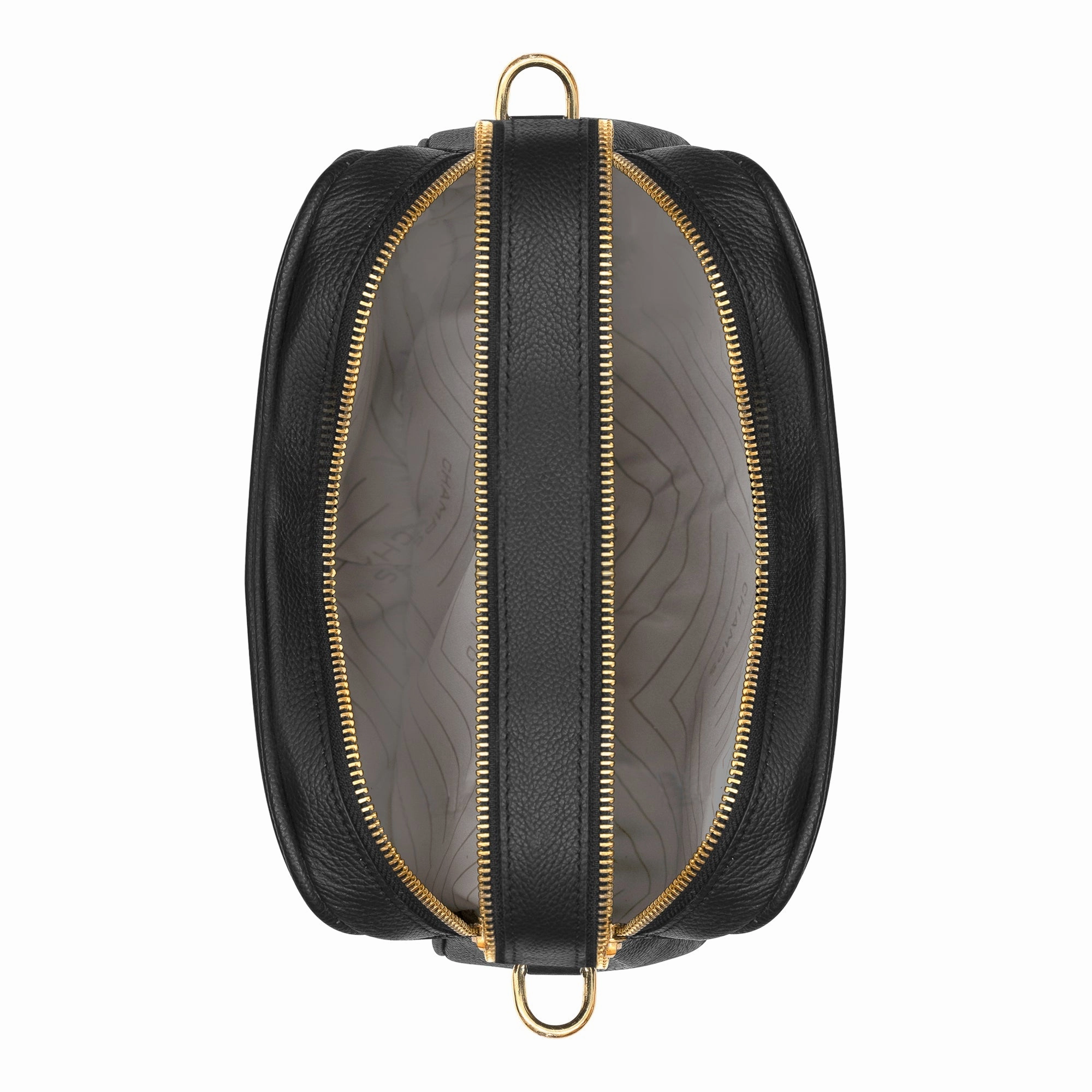 Gala / Leather Double-Zip Shoulder Bag