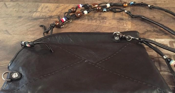 Genuine Leather Braided Mens Clutch Cool Slim Shoulder Bag Zipper Clutch Wristlet Wallet for Men