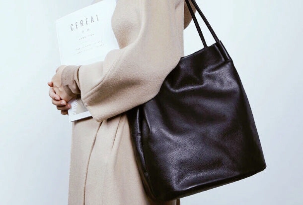 Genuine Leather Bucket Bag Large Tote Bag Shopper Bag Shoulder Bag Purse For Women
