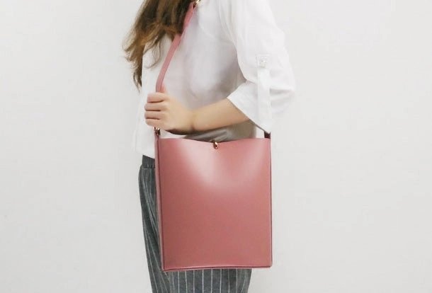 Genuine Leather Bucket Bag Purse Bag Shoulder Bag for Women Leather Crossbody Bag
