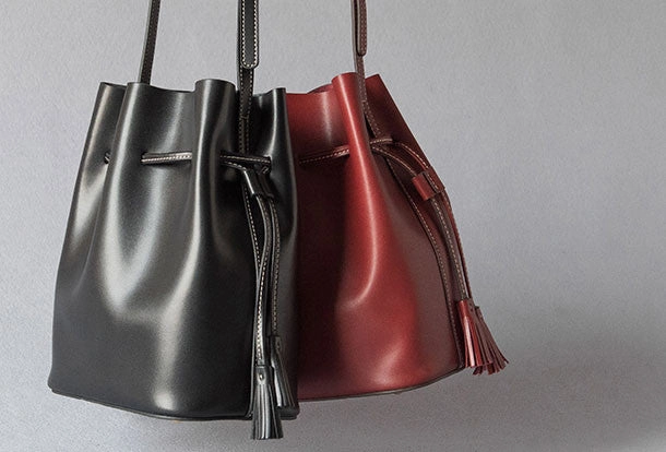 Genuine Leather bucket bag shoulder bag for women leather crossbody bag